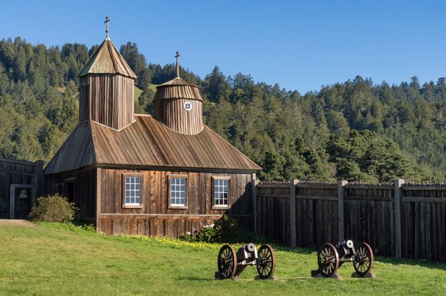 An Orthodox chapel in Fort Ross.